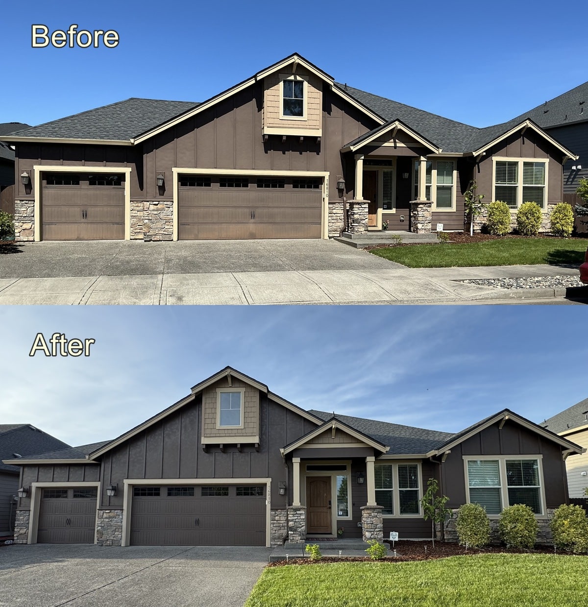 extrior repaint in vancouver – before and after